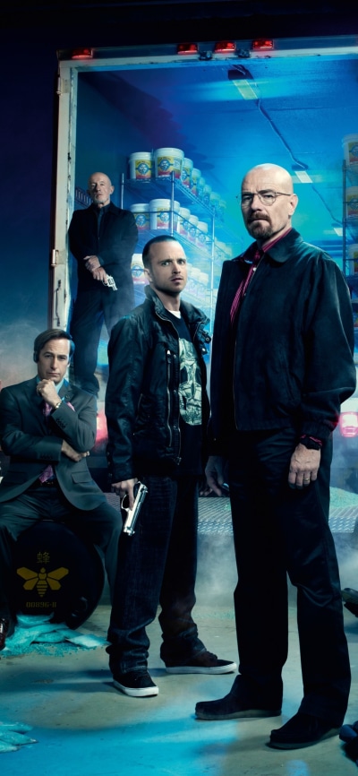 TV Show Breaking Bad, Aaron Paul, Bob Odenkirk, Jesse Pinkman, Jonathan Banks, Bryan Cranston, 1080x2340