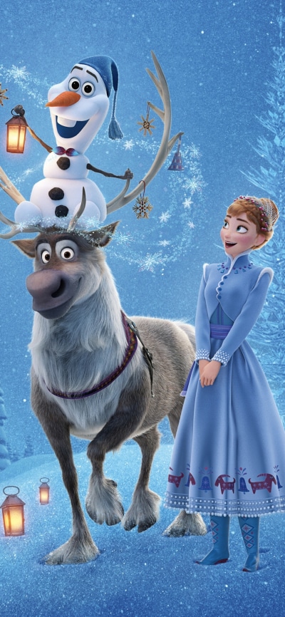 Movie Frozen, Sven (Frozen), Frozen (Movie), Anna (Frozen), Olaf (Frozen), 1080x2340