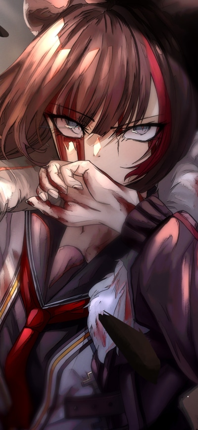 Video Game Arknights, Brown Hair, Zima (Arknights), 1080x2340