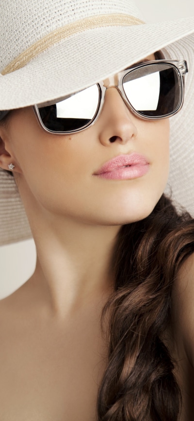 Women Model, Sunglasses, Brunette, Hat, 1080x2340