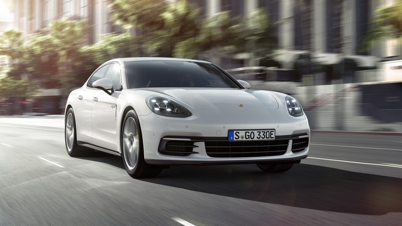 Porsche Panamera 4 E-Hybrid, paris auto show 2016, Hybrid, white