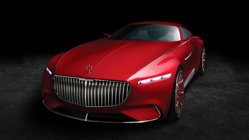 Vision Mercedes Maybach 6, electric cars, luxury cars, red