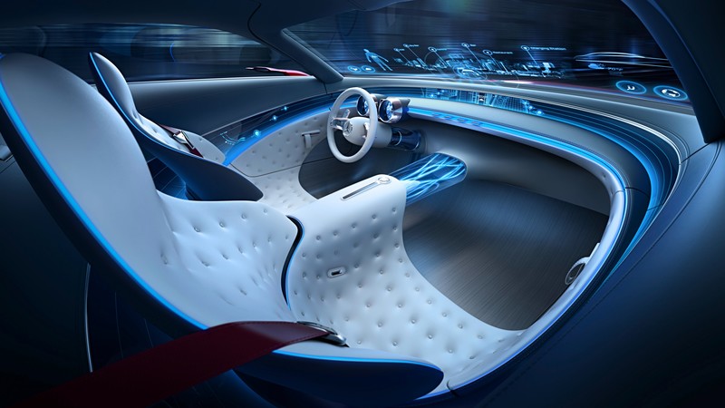 Vision Mercedes Maybach 6, electric cars, luxury cars, interior