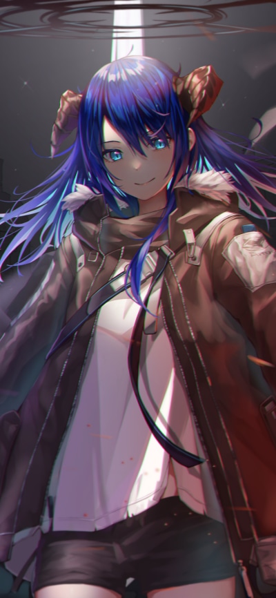 Video Game Arknights, Blue Eyes, Mostima (Arknights), Blue Hair, 1080x2340