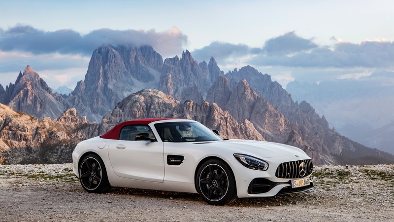 Mercedes-AMG GT C Roadster, paris auto show 2016, roadster, white