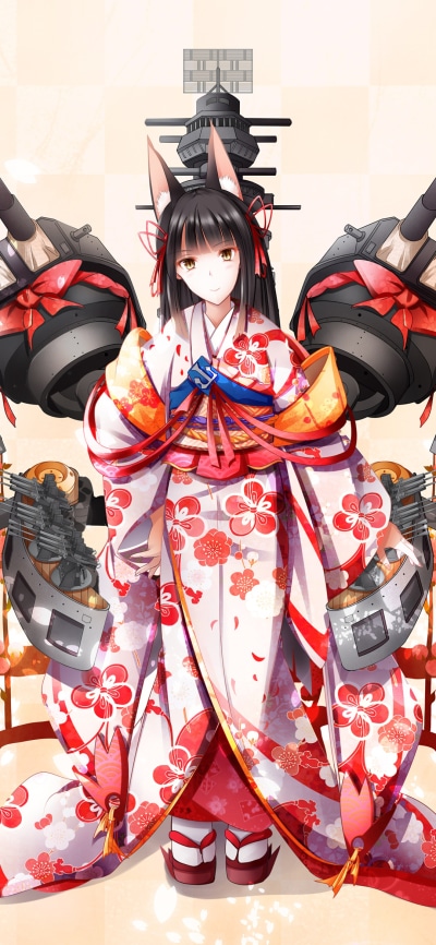 Anime Azur Lane, Nagato (Azur Lane), 1080x2340