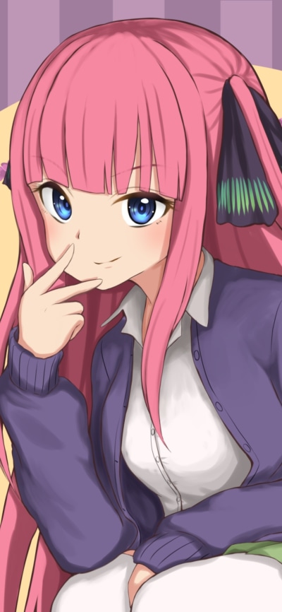 Anime The Quintessential Quintuplets, Nino Nakano, 1080x2340