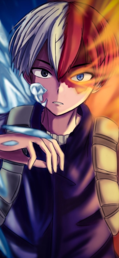 Anime My Hero Academia, Shoto Todoroki, 1080x2340
