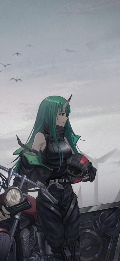 Video Game Arknights, Hoshiguma (Arknights), 1080x2340