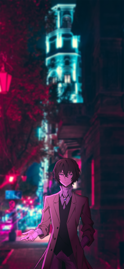 Anime Bungou Stray Dogs, Osamu Dazai, 1080x2340