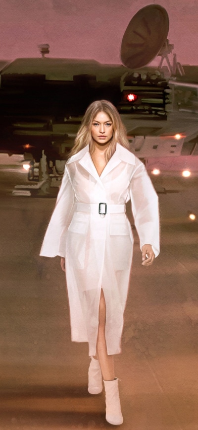 Celebrity Bella Hadid, Gigi Hadid, 1080x2340