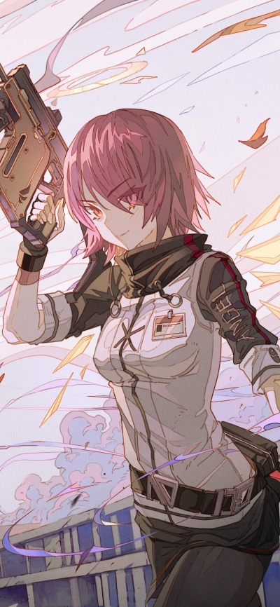 Video Game Arknights, Exusiai (Arknights), 1080x2340