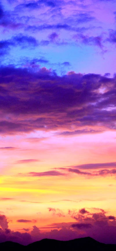 Earth Sunset, Cloud, Sky, Purple, 1080x2340