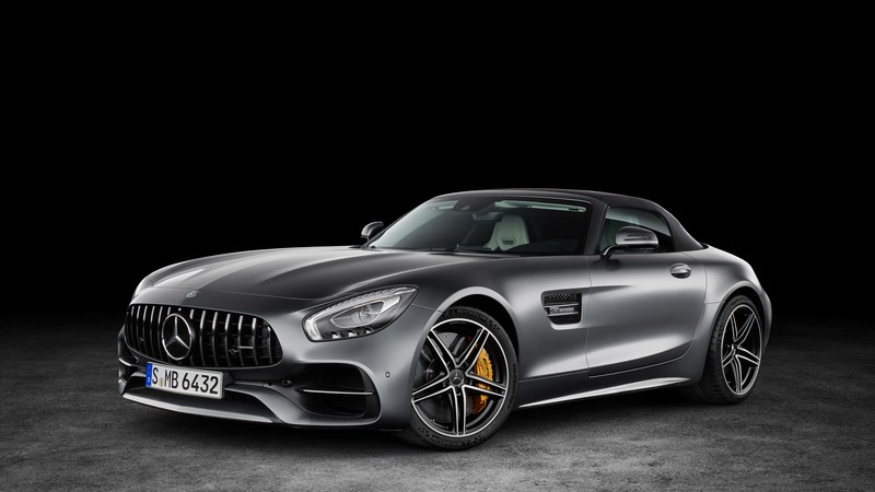Mercedes-AMG GT C Roadster, paris auto show 2016, roadster, silver
