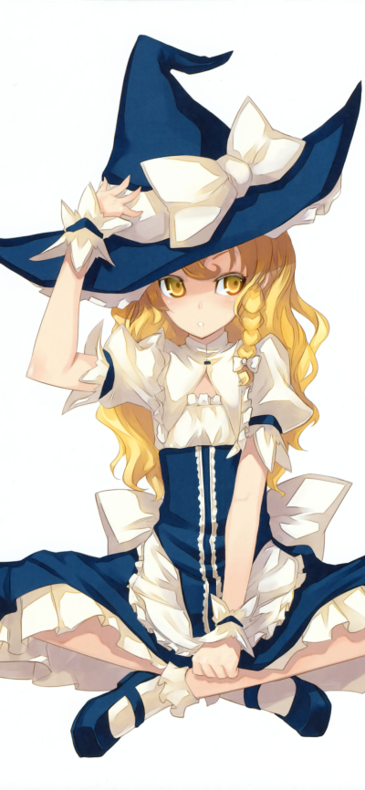 Anime Touhou, Marisa Kirisame, 1080x2340