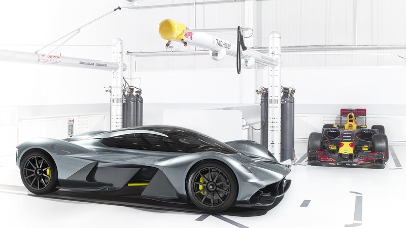 Aston Martin AM-RB 001, Red Bull, hypercar, silver