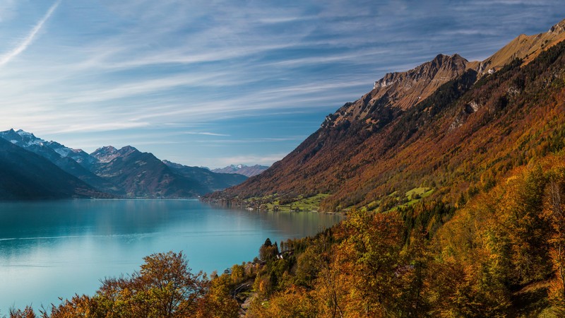 mountains, 4k, water, lake, forest