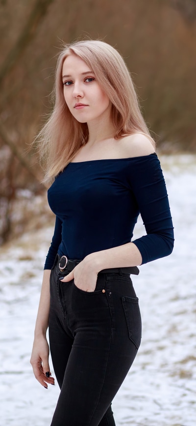 Women Model, Blonde, 1080x2340