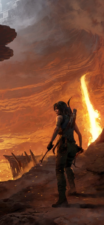 Video Game Shadow of the Tomb Raider, Tomb Raider, Lara Croft, 1080x2340