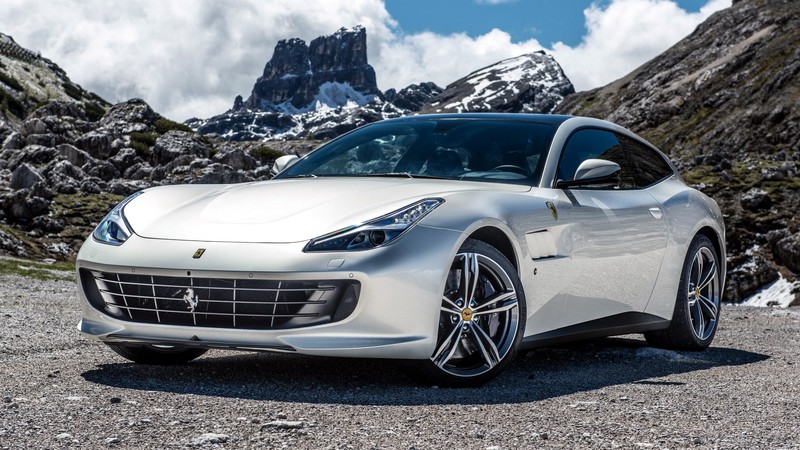 Ferrari GTC4 Lusso, supercar, white