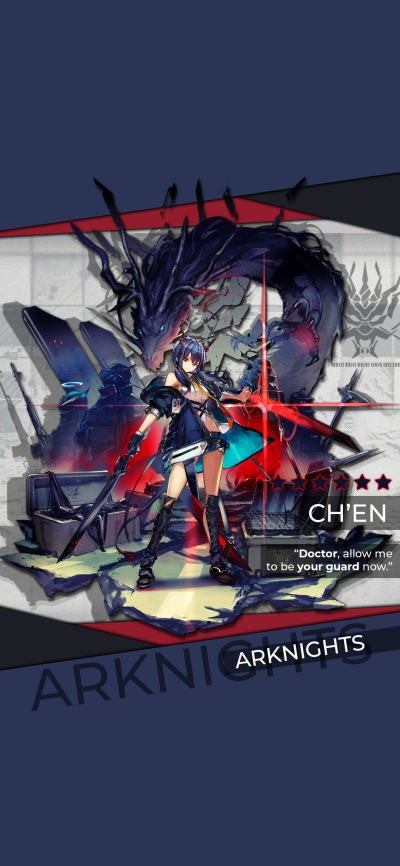 Video Game Arknights, Chen (Arknights), 1080x2340
