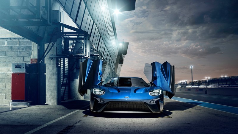 Ford GT, Le Mans, Race Car, blue