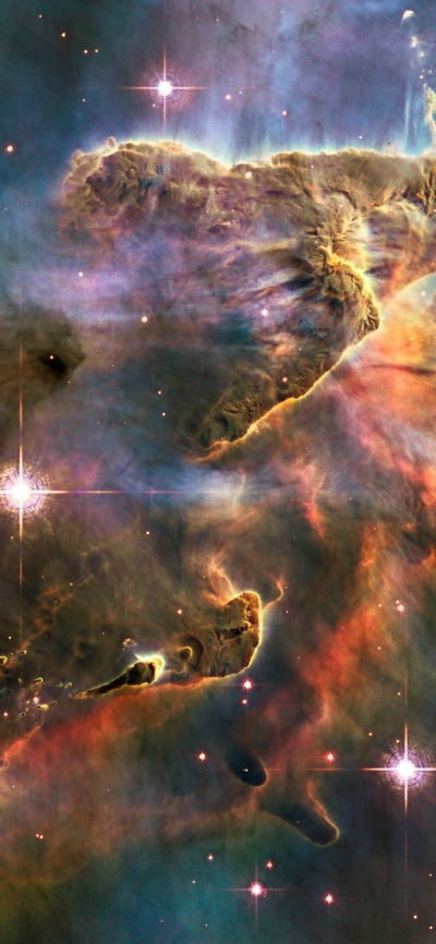 Sci Fi Nebula, Space, Colorful, Stars, 1080x2340