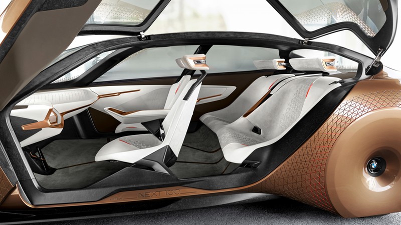 BMW Vision Next 100, future cars, interior
