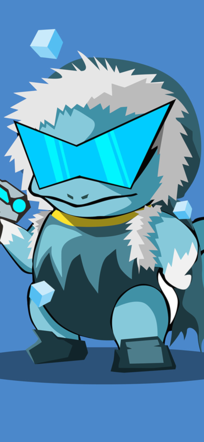 Anime Pokémon, Glasses, Minimalist, Squirtle (Pokémon), 1080x2340