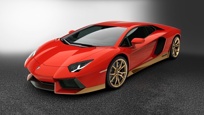 Lamborghini Aventador LP 700-4, Miura Homage, supercar, red, Goodwood Festival of Speed 2016