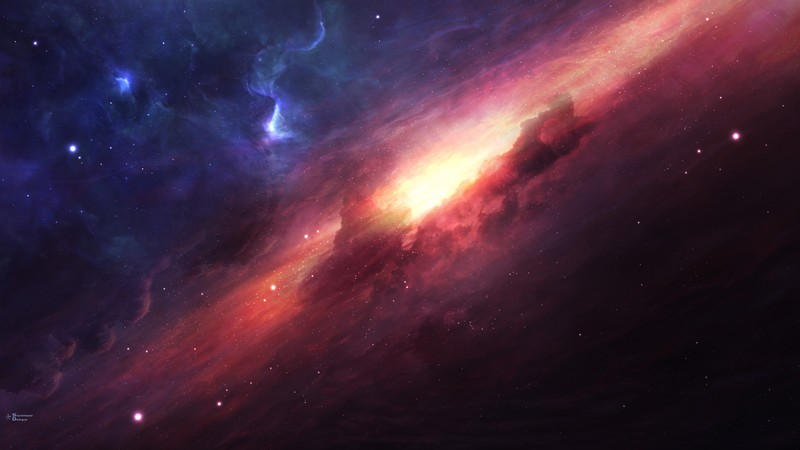 art, space, galaxy, universe, stars