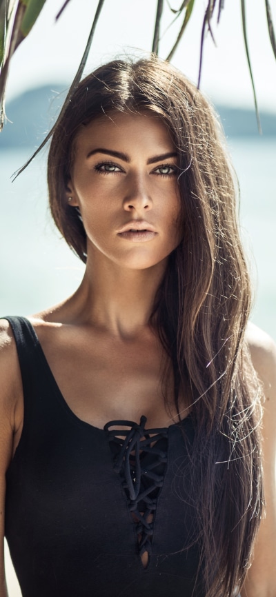 Women Model, Brunette, Swimsuit, 1080x2340