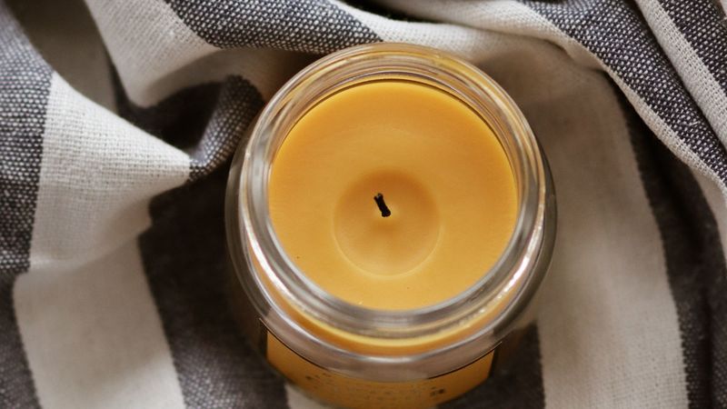candle, fabric, interior, comfort, home, 4k