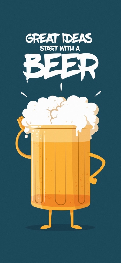 Humor Minimalist, Beer, 1080x2340