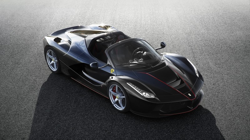 LaFerrari Aperta, hypercar, black