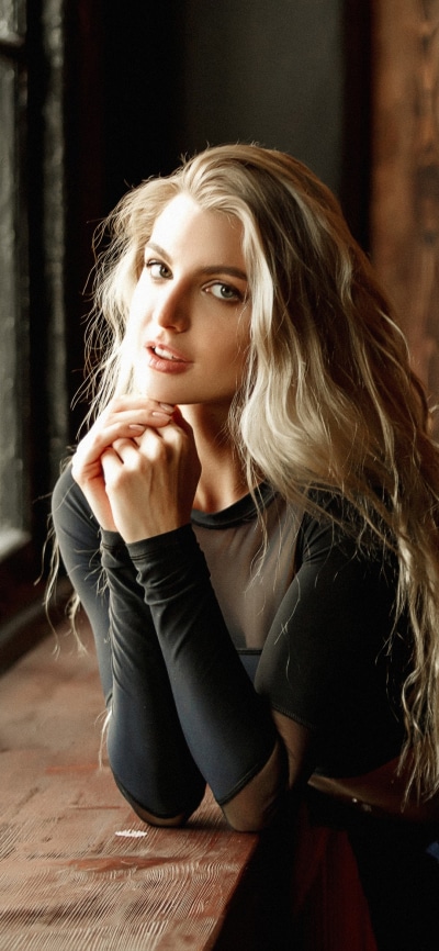 Women Model, Long Hair, Blonde, 1080x2340