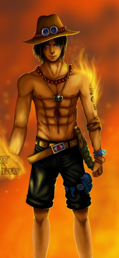Anime One Piece, Portgas D. Ace, 1080x2340