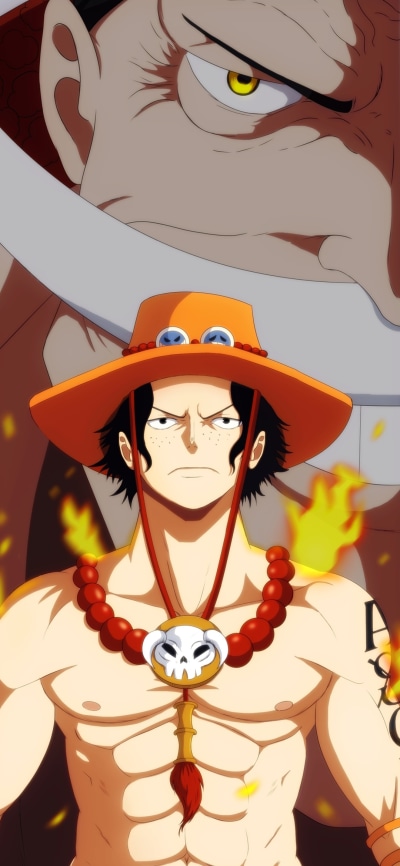 Anime One Piece, Portgas D. Ace, 1080x2340