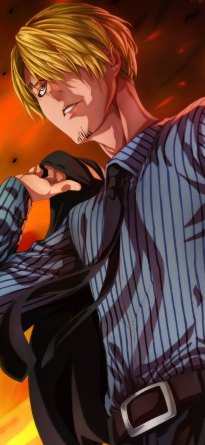 Anime One Piece, Sanji (One Piece), 1080x2340