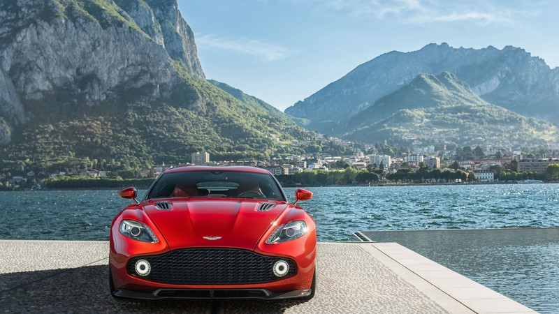 Aston Martin Zagato, red, supercar, Zagato