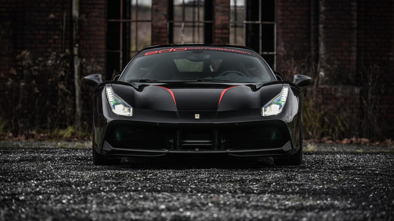 Edo Competition Ferrari 488 GTB, black, supercar