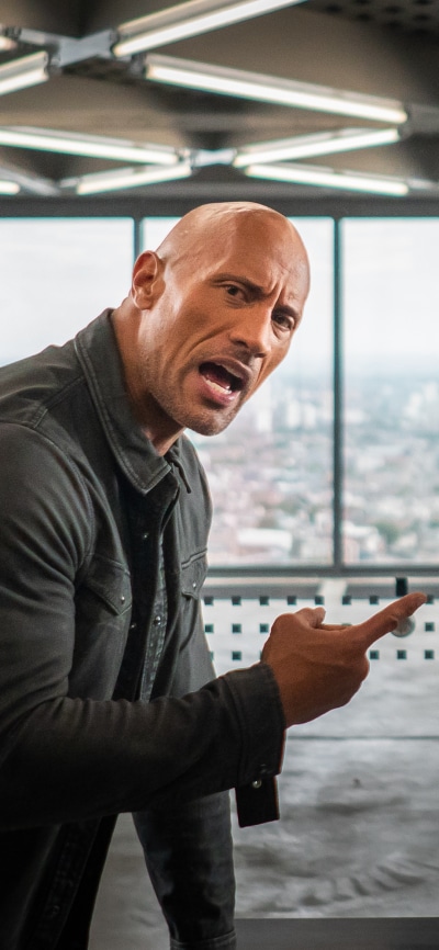 Movie Fast and Furious Presents: Hobbs and Shaw, Luke Hobbs, Dwayne Johnson, 1080x2340