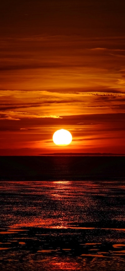 Earth Sunset, Sky, Nature, Sun, 1080x2340