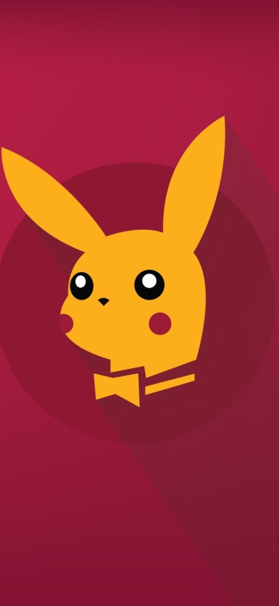 Anime Pokémon, Minimalist, Pikachu, 1080x2340
