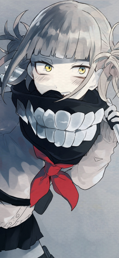 Anime My Hero Academia, Yellow Eyes, Himiko Toga, 1080x2340