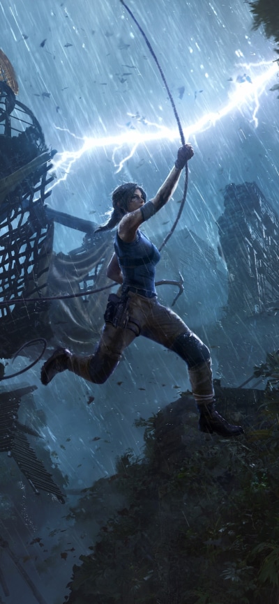 Video Game Shadow of the Tomb Raider, Lara Croft, 1080x2340