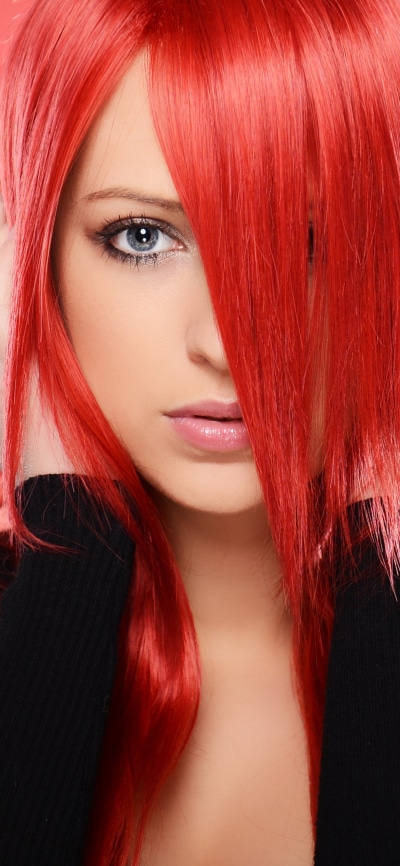 Women Model, Red Hair, Face, 1080x2340
