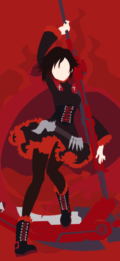 Anime RWBY, Ruby Rose (RWBY), 1080x2340