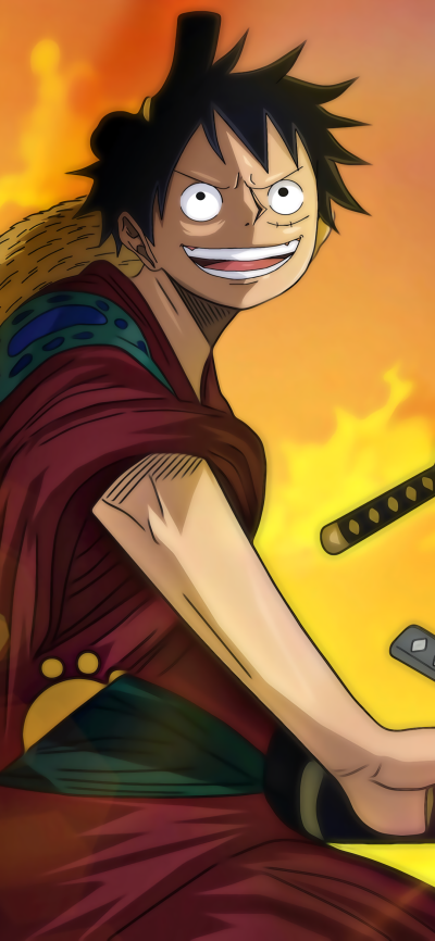 Anime One Piece, Monkey D. Luffy, 1080x2340
