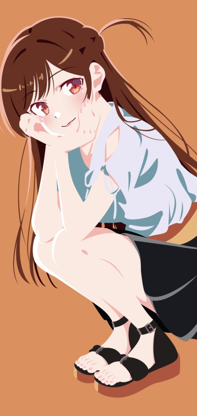 Anime Rent-A-Girlfriend, Chizuru Ichinose, 1080x2280